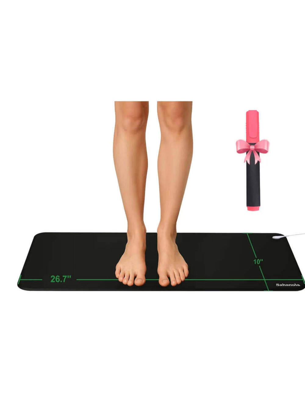 Grounding Mat for Desk & Bed - Sahanula Non-Slip Earth Grounding Pad, 10"x26.7"